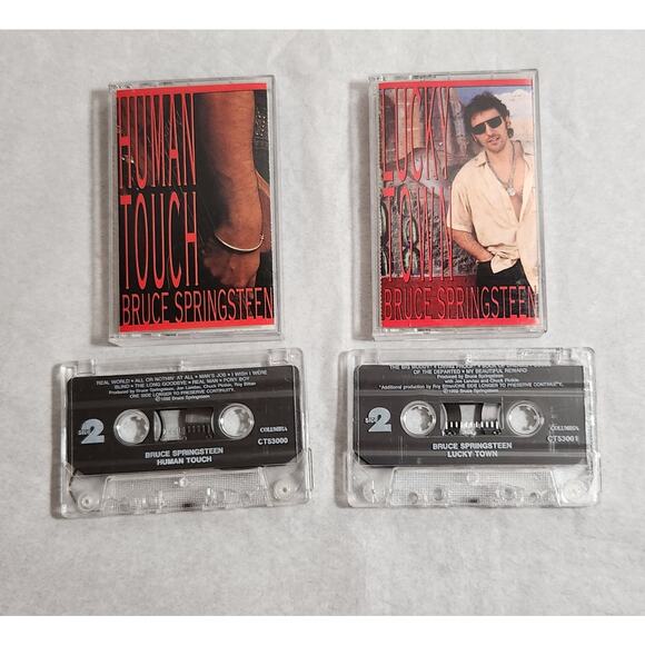 Bruce Springsteen Human Touch & Lucky Town Tested Cassette Lot (Columbia, 1992) - Picture 4 of 5